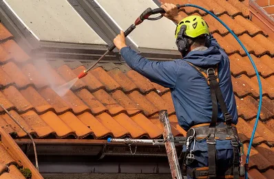 Démoussage et hydrofuge de toiture à San-Damiano
